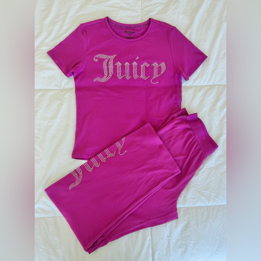 JUICY COUTURE LOUNGE SET (MAGENTA) - NEW